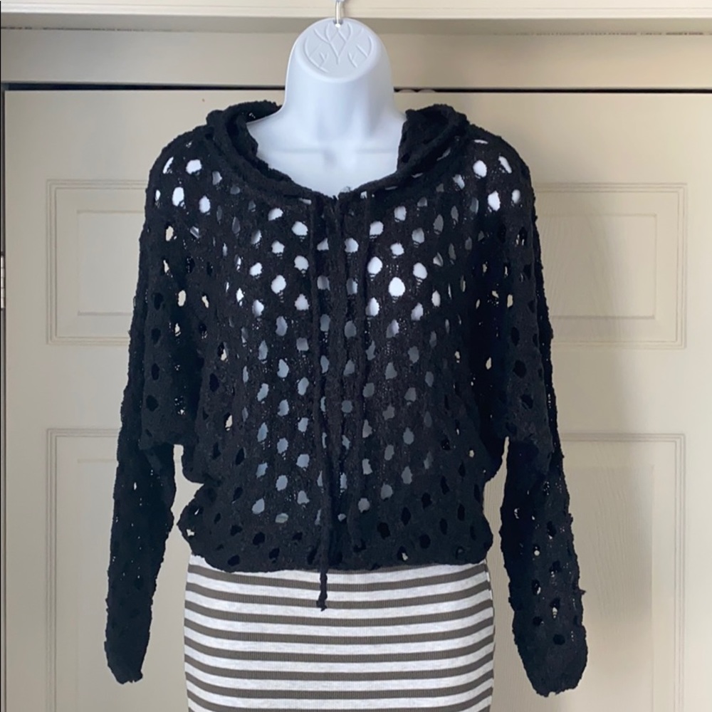 Brown Crochet Sweater